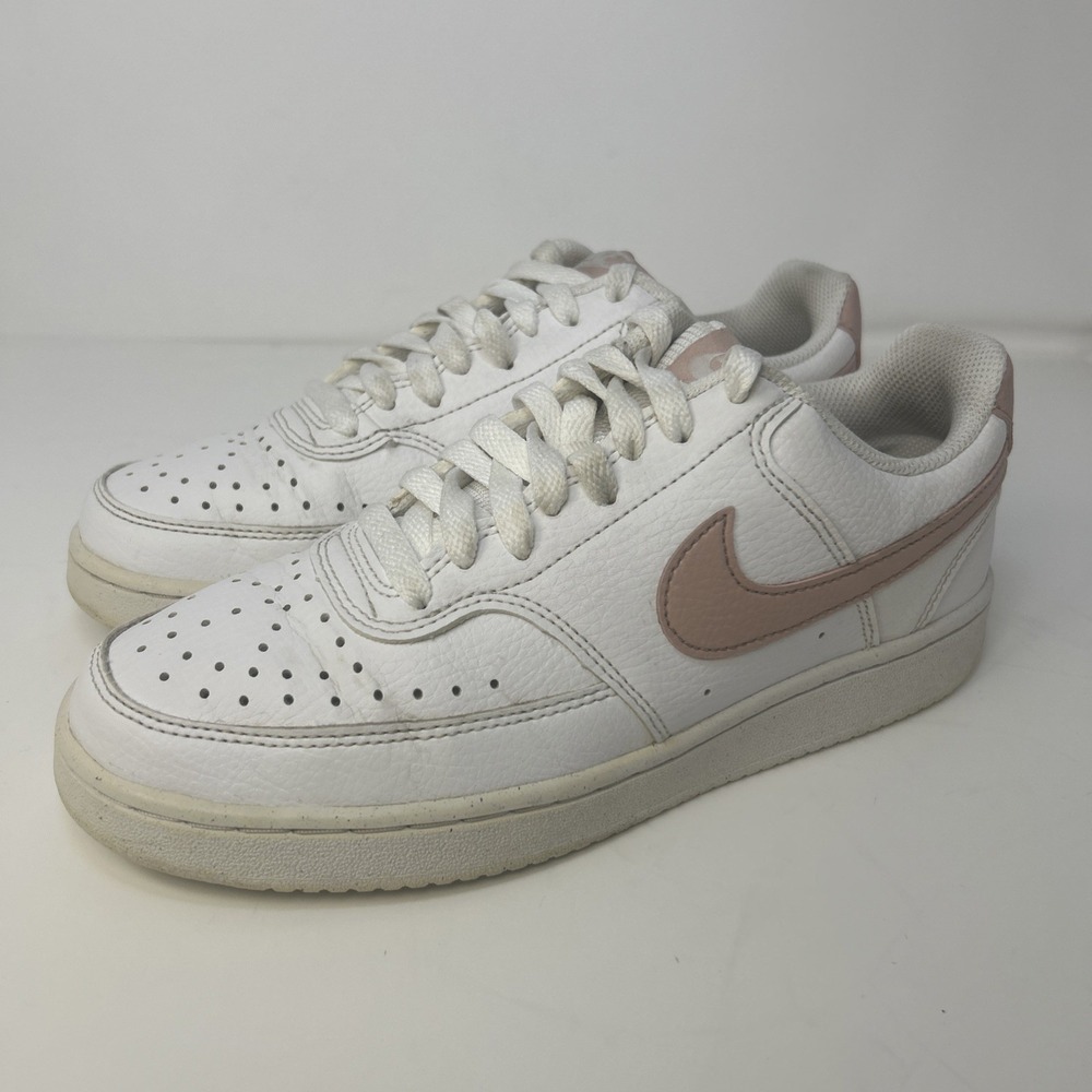 Nike Women's‎ Court Vision Low - White/Pink Oxford - Size 7 - DH3158-102